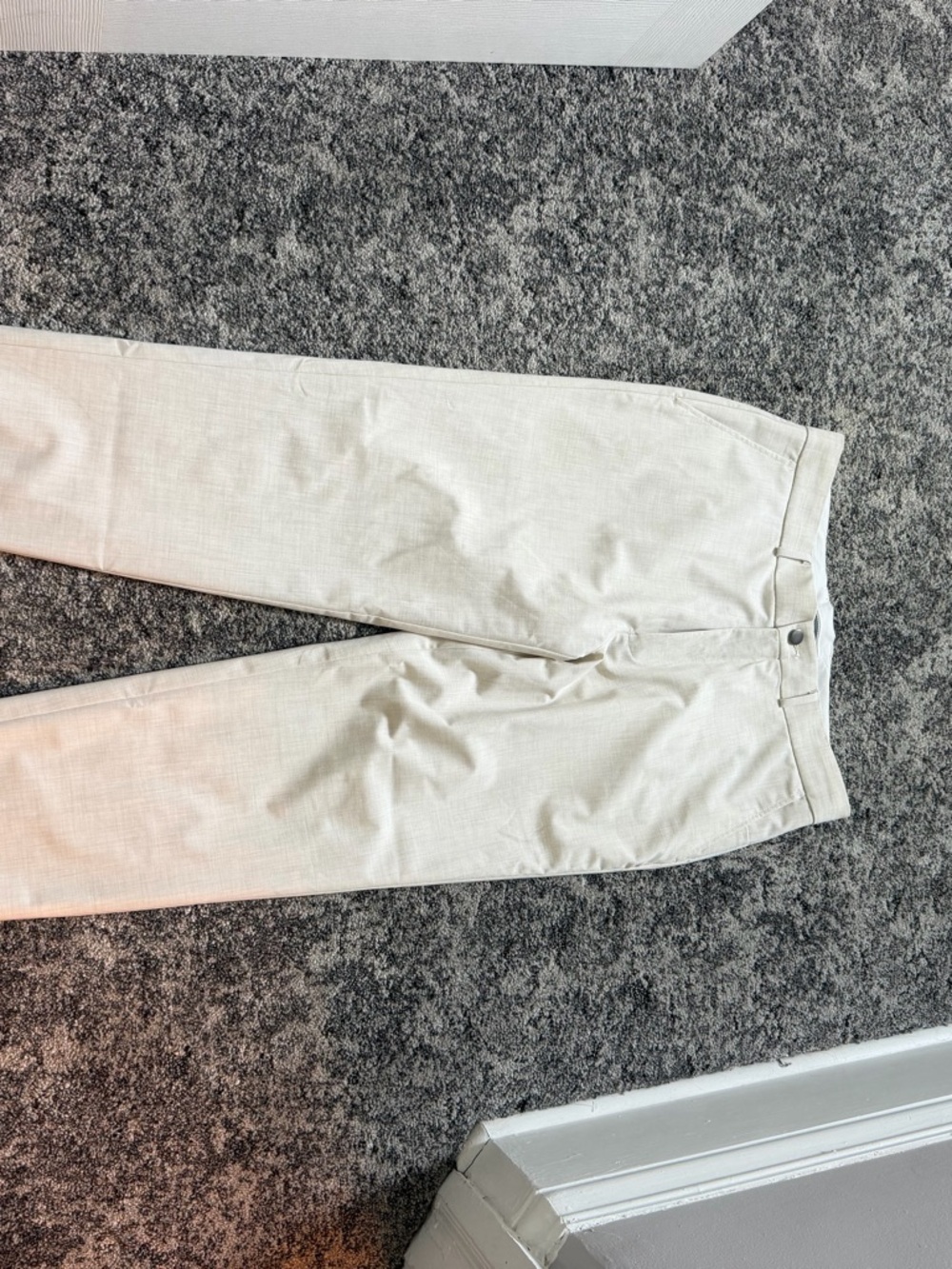 Men's Dress Pants in Off-White Cream